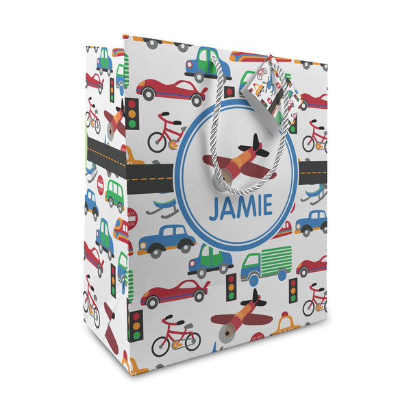 Custom Transportation Medium Gift Bag (Personalized)