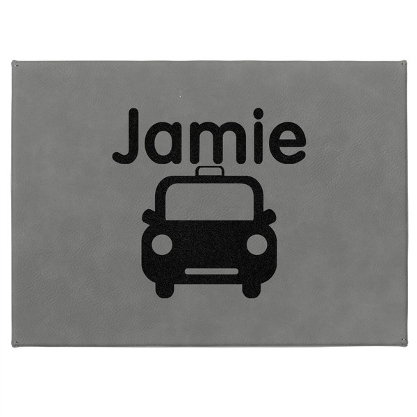 Transportation Medium Gift Box with Engraved Leather Lid - Approval