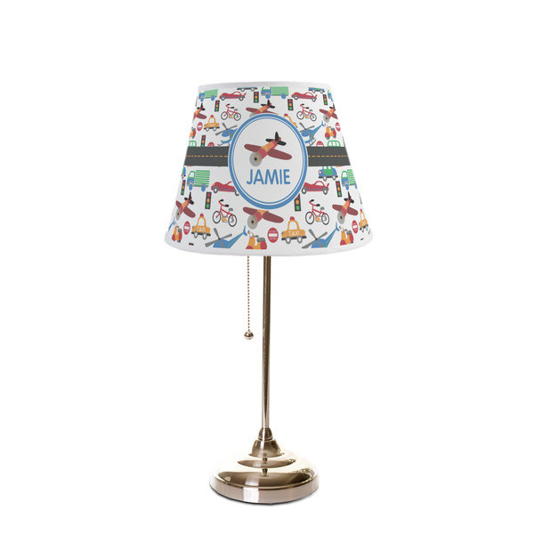 Transportation Poly Film Empire Lampshade - On Stand
