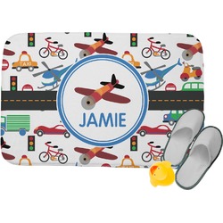 Transportation Memory Foam Bath Mat (Personalized)