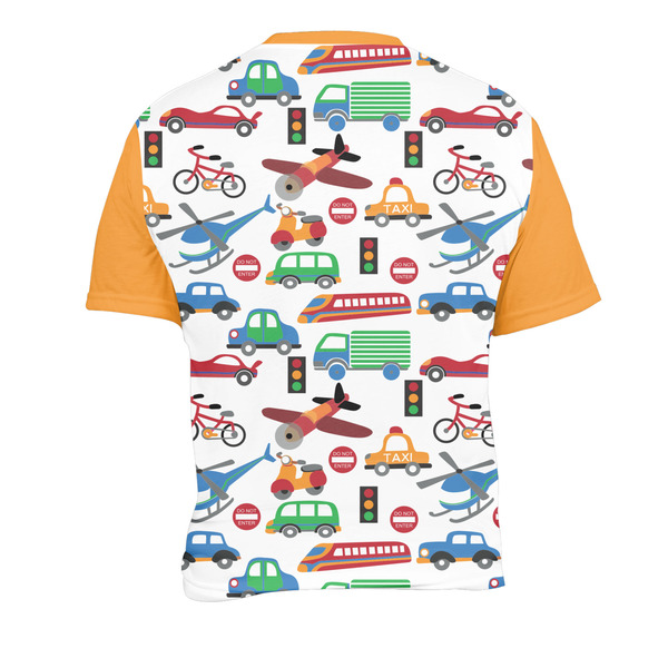 Transportation Men's Crew Neck T Shirt Medium - Back