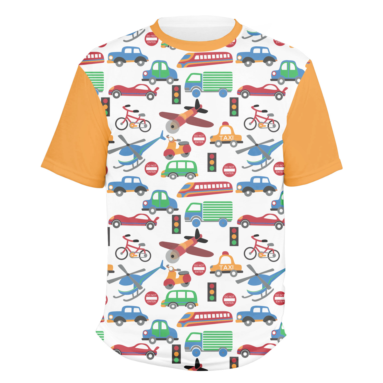 Transportation Men's Crew T-Shirt - Large (Personalized) - YouCustomizeIt