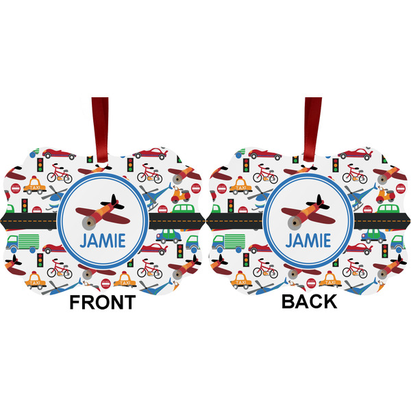 Transportation Metal Benilux Ornament - Front and Back (APPROVAL)