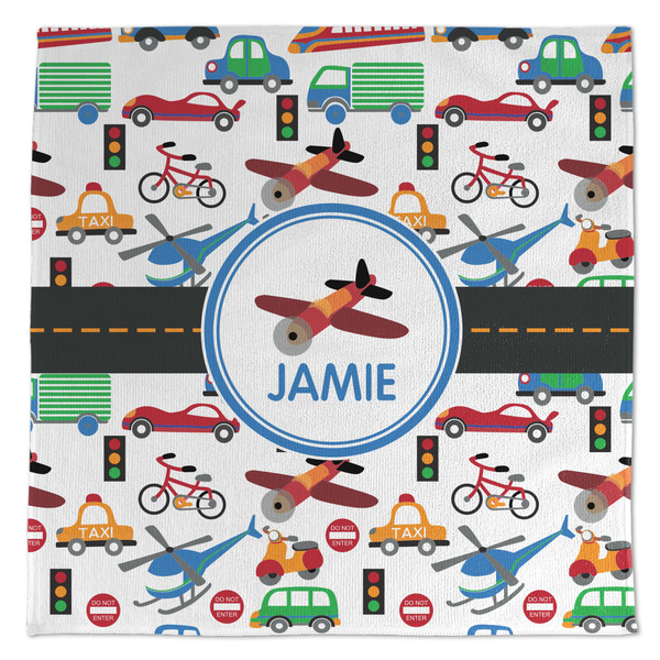 Custom Transportation Microfiber Dish Towel (Personalized)