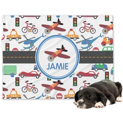 Transportation Dog Blanket (Personalized)