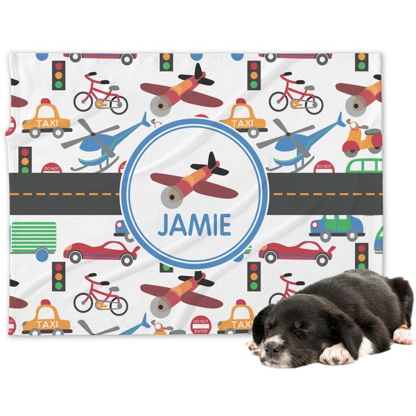 Custom Transportation Dog Blanket (Personalized)