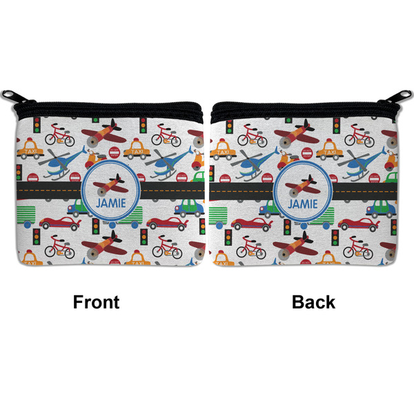 Transportation Neoprene Coin Purse - Front & Back (APPROVAL)