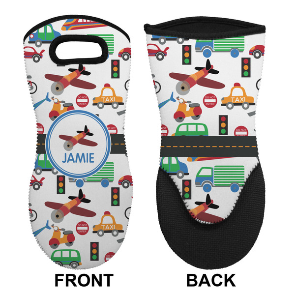 Transportation Neoprene Oven Mitt (Front & Back)