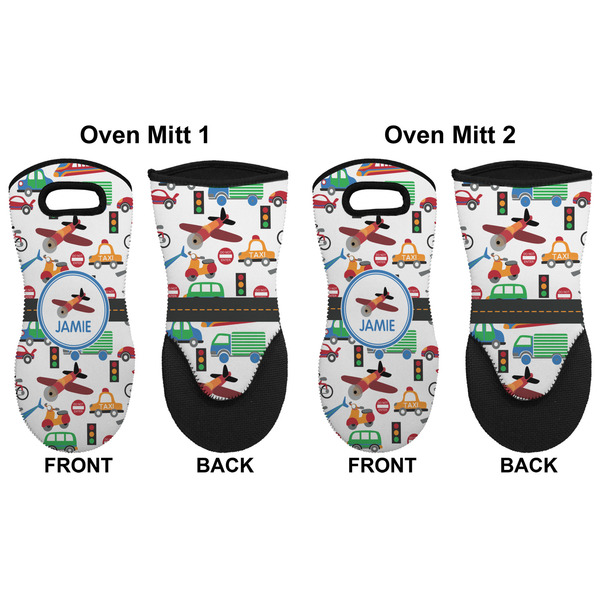 Transportation Neoprene Oven Mitt - Set of 2 - Approval
