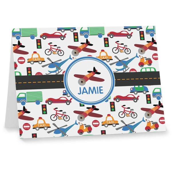 Custom Transportation Note cards (Personalized)