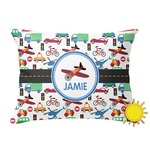 Transportation Outdoor Throw Pillow (Rectangular) (Personalized)
