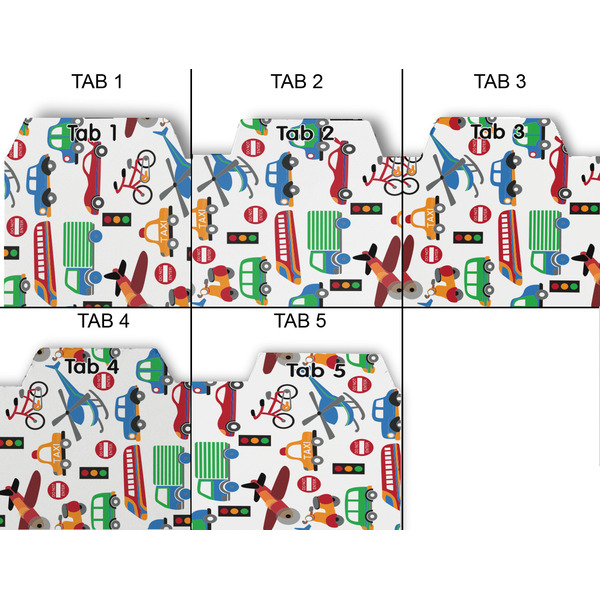 Transportation Page Dividers - Set of 5 - Approval