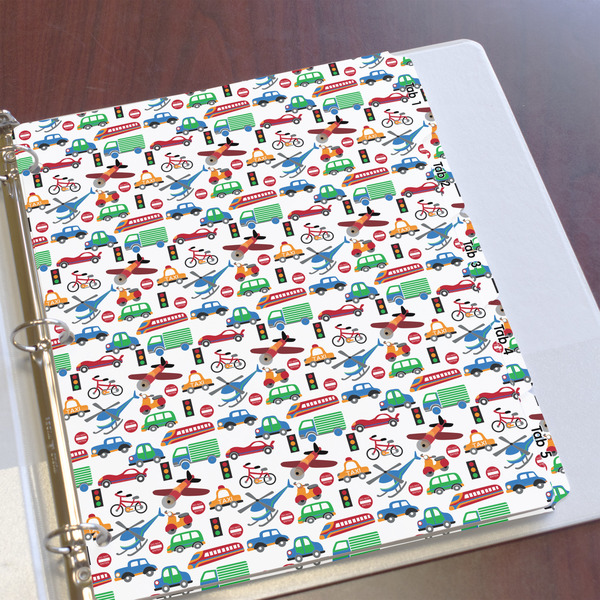 Transportation Page Dividers - Set of 5 - In Context