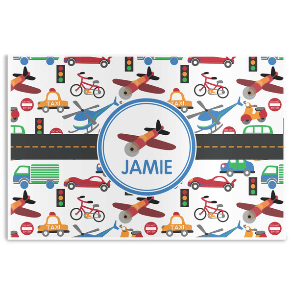 Custom Transportation Disposable Paper Placemats (Personalized)