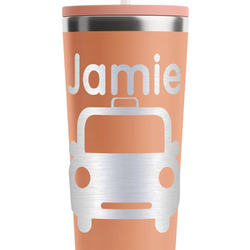 Transportation RTIC Everyday Tumbler with Straw - 28oz - Peach - Single-Sided (Personalized)