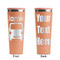 Transportation Peach RTIC Everyday Tumbler - 28 oz. - Front and Back