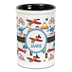 Transportation Ceramic Pencil Holders - Black