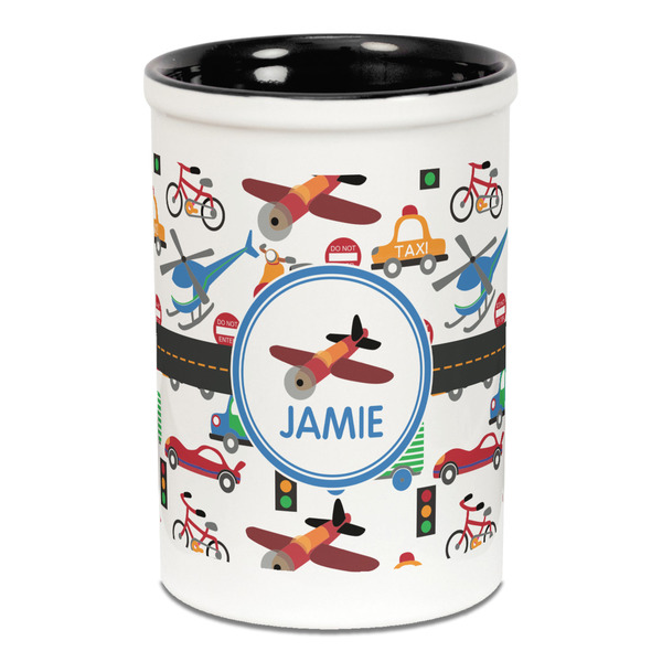 Transportation Pencil Holder - Black