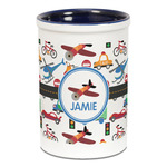 Transportation Ceramic Pencil Holders - Blue