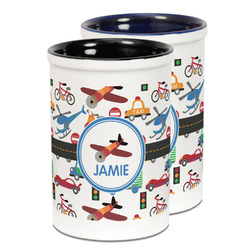 Transportation Ceramic Pencil Holder - Large
