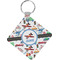 Transportation Diamond Plastic Keychain w/ Name or Text