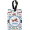 Transportation Plastic Luggage Tag - Rectangular w/ Name or Text