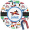 Transportation Round Fridge Magnet (Personalized)