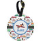 Transportation Plastic Luggage Tag - Round (Personalized)