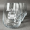 Transportation Stemless Wine Glasses (Set of 4) (Personalized)