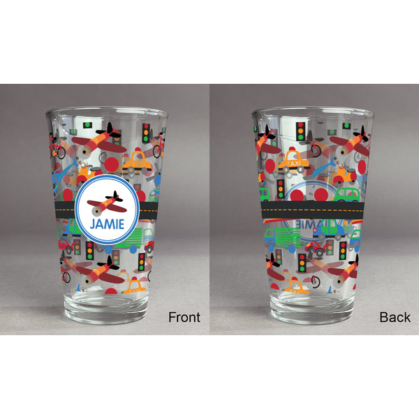 Transportation Pint Glass - Full Fill w Transparency - Approval