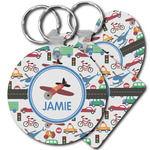 Transportation Plastic Keychain (Personalized)