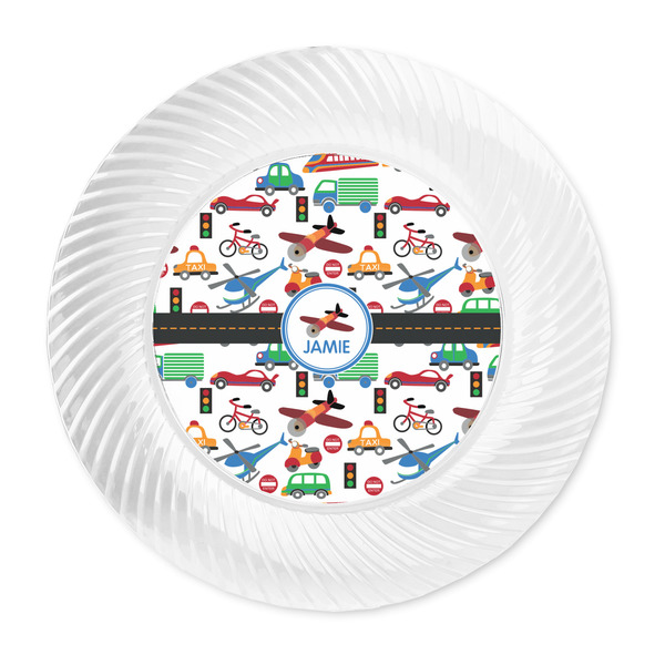 Transportation Plastic Party Dinner Plates - Approval