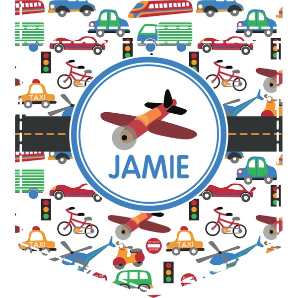 Custom Transportation Iron On Faux Pocket (Personalized)