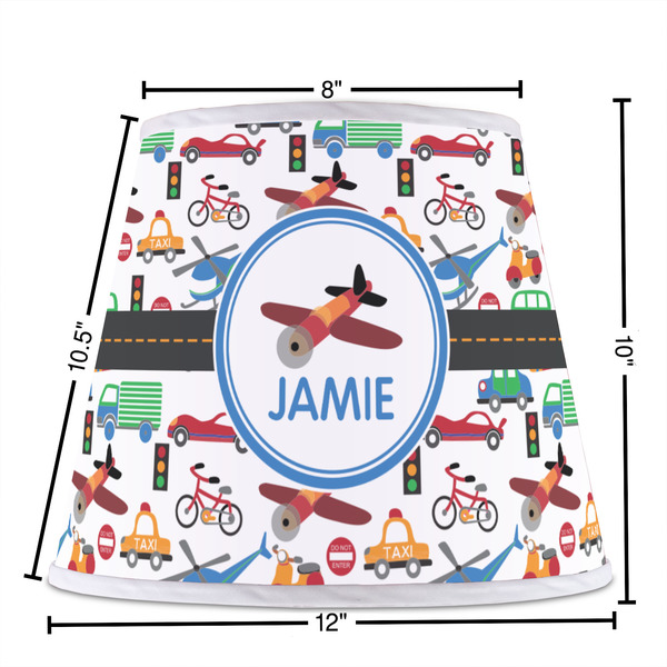 Transportation Poly Film Empire Lampshade - Dimensions