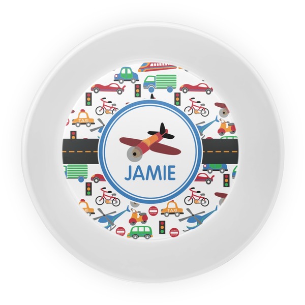 Transportation Melamine Bowl - Center