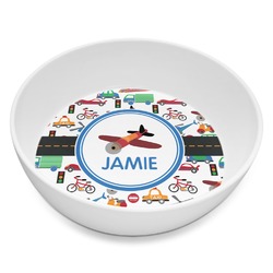 Transportation Melamine Bowl - 8 oz (Personalized)
