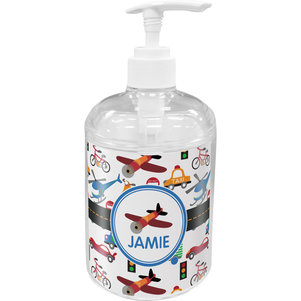 Custom Transportation Acrylic Soap & Lotion Bottle (Personalized)