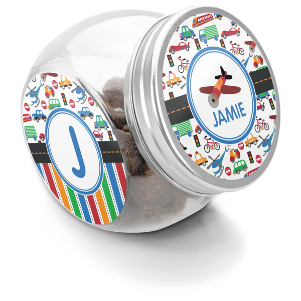 Custom Transportation Puppy Treat Jar (Personalized)