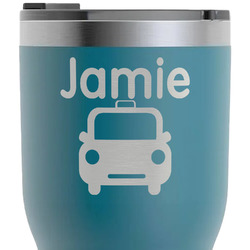 Transportation RTIC Tumbler - Dark Teal - Laser Engraved - Double-Sided (Personalized)