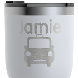 Transportation RTIC Tumbler - White - Engraved Front & Back (Personalized)