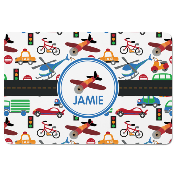 Transportation Rectangular Fridge Magnet - FRONT