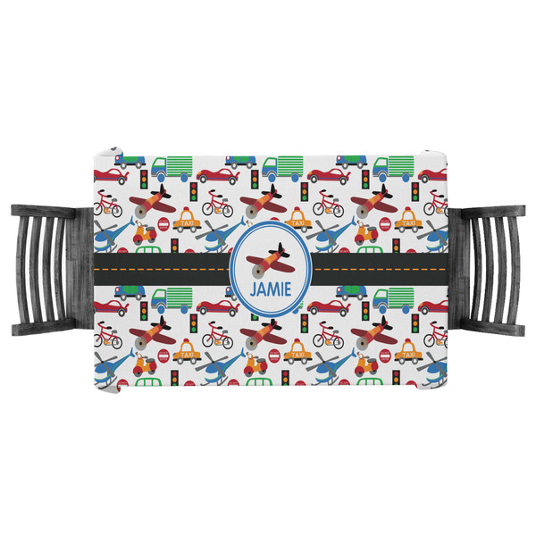 Custom Transportation Tablecloth - 58"x58" (Personalized)