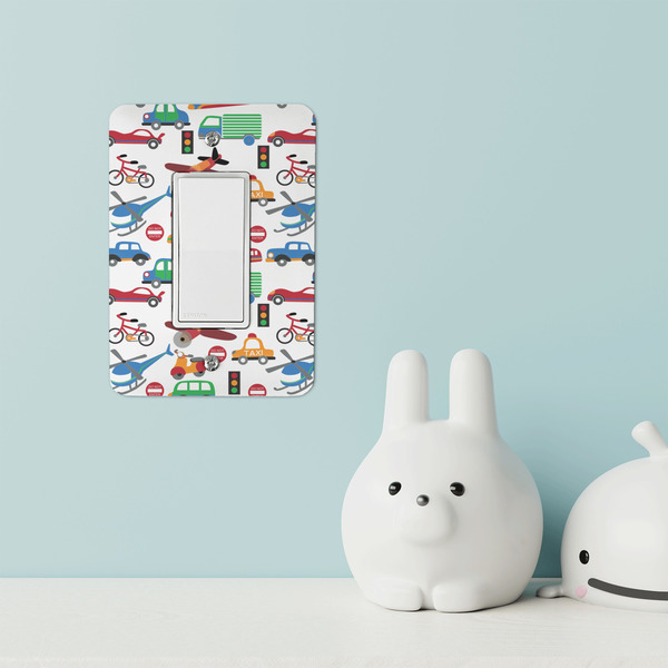 Transportation Rocker Light Switch Covers - Single - IN CONTEXT