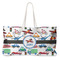 Transportation Large Tote Bag with Rope Handles (Personalized)