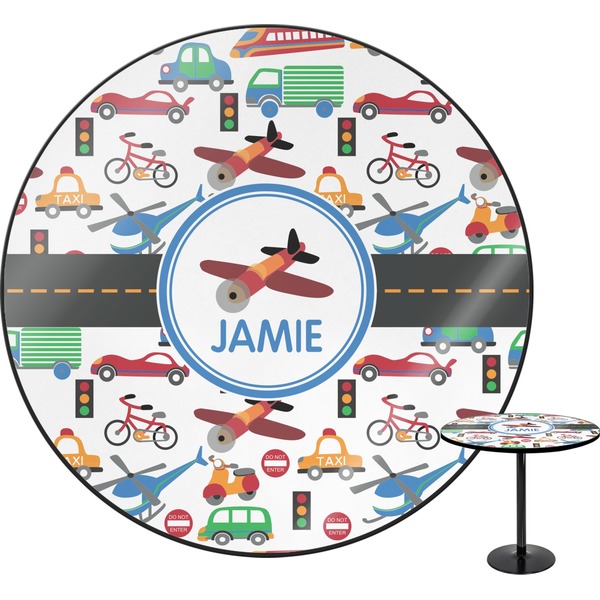 Custom Transportation Round Table - 24" (Personalized)