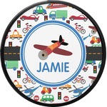 Transportation Round Trailer Hitch Cover (Personalized)