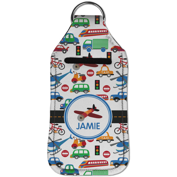 Transportation Sanitizer Holder Keychain - Large (Front)