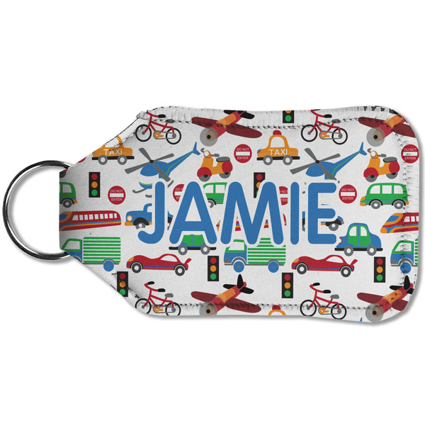 Transportation Sanitizer Holder Keychain - Small (Back)
