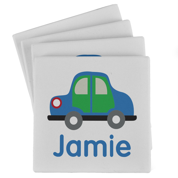 Custom Transportation Absorbent Stone Coasters - Set of 4 (Personalized)