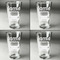 Transportation Set of Four Engraved Beer Glasses - Individual View
